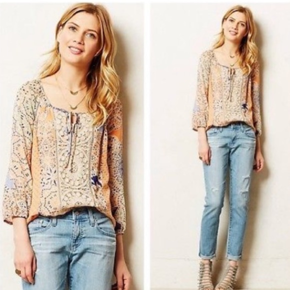 Anthropologie Peasant Blouse - Picture 1 of 4